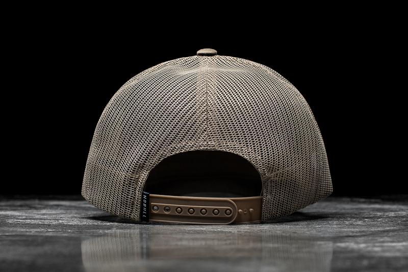 Women's Nobull Curved-Brim Trucker Hats Khaki | SG Y3256X